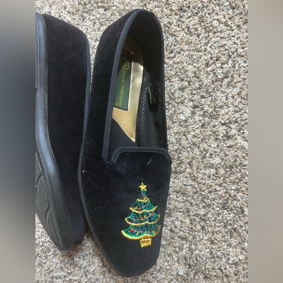 Vintage basic editions velour Christmas’s flats size 8 - Picture 9 of 10